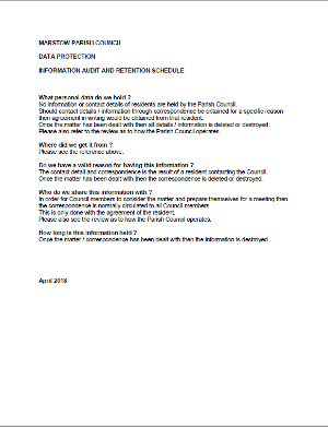 Data Protection Information Audit